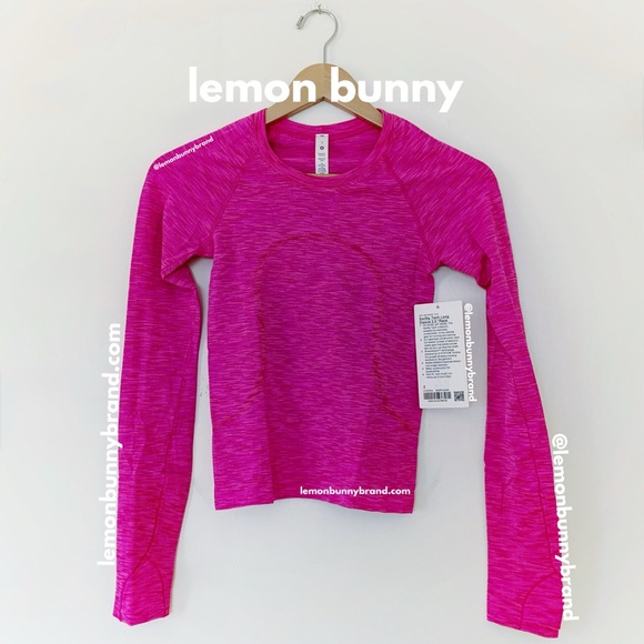 lululemon Limited Ed Swiftly Tech Long Sleeve SeaWheeze Chroma Pow Pink Sz 2 NWT